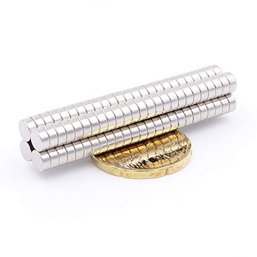 Brudazon | 80 Scheiben-Magnete 5x2mm | N52 Güteklasse - Neodym-Magnete | Ideal für Modellbau, Foto, Whiteboard, Werkstatt, Kühlschrank | Magnetscheibe