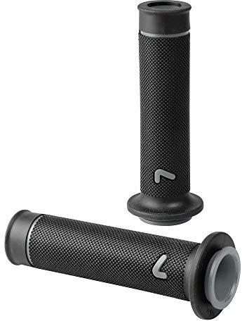 Lampa 90579 Sport-Grip, Universal-Lenkergriffe für Motorrad-Lenker, 2 Stück, rechts und Links, aus Gummi, Grau