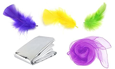 Baby Sensory Scarf Feathers And Foil Blanket Set The Baby Club Baby