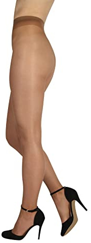 BANANANALU sidenglans, elastiska 20 den, dam, strumpbyxor, multifibra, BRONS, L
