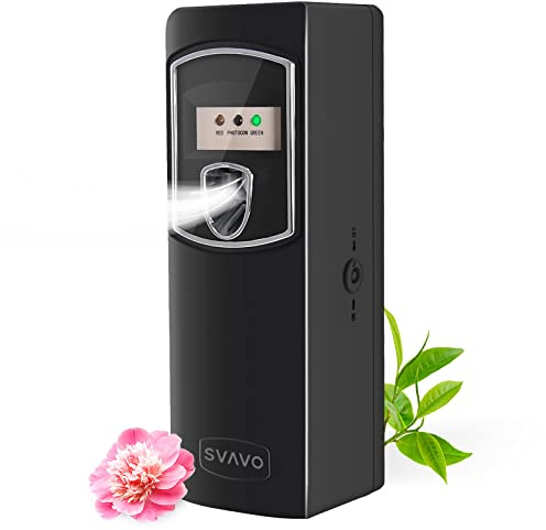 CIPSS Automatic Air Freshener Dispenser Wall Mount Free Standing Auto Aerosol Spray Dispenser Fragrance Dispenser Programmable Air Fresheners for Home Room Offices Hotel Toilet, Black