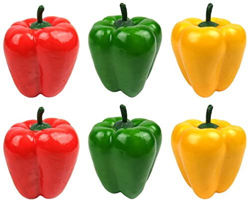 TOYANDONA Pack of 6 Artificial Artificial Pepper Chilli Vegetables Vegetables for Decoration Crafts