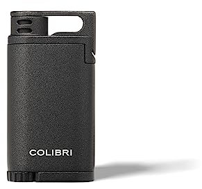 Colibri Belmont Sturmfeuerzeug - Windbeständig - Große Einstellrad - Jet Feuerzeug Mit Einzel Jetflamme - Metallkonstruktion - Gas Nachfüllbar (nicht Im Lieferumfang Enthalten) - Elegante Geschenkbox