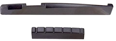 Gitarrensattel Steg Groove Bridge Set für Konzertgitarren