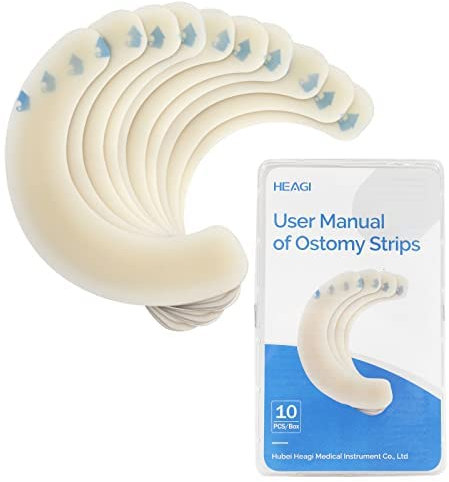 10 Stück Stoma Barriere Ring Leck, Hautbarriere Fixierstreifen Elastic Barrier Strips Stoma Pflege Klebeband Für Ostomiebeutel Ostomiebeutel Liefert