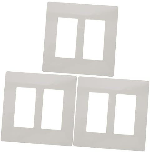 DOITOOL 3stücke Wandschalterabdeckung Ohne Schrauben Fach Steckdosenplatte Hitzebeständig Langlebig Und Sicher Für Moderne Haushalte Und Büros