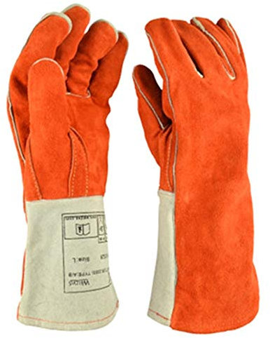 Guontlets de soldadores, for guantes de trabajo for hombres y mujeres for jardinería, guantes de soldadura por 1 pareja, guantes resistentes al fuego de los guantes de cuento de vaca espesados ​​para
