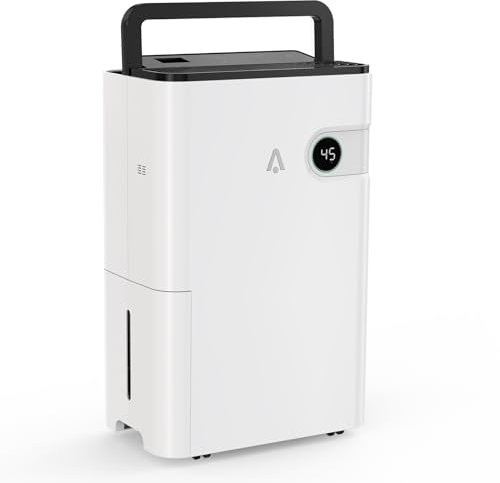 Dehumidifiers for Home 24L/Day 5L Water Tank Child Lock Laundry Drying Sleep Mode 24H Timer Humidity Display & Control Energy Efficient Portable Quiet Electric Compressor for Damp Mould Bedroom
