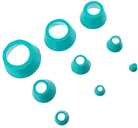 NIYANGLE 8piezas Adaptadores De Filtro Cuello Tapered De Goma Para Buchner y Frascos De Filtración Compatible Diámetros Equipos De Filtración