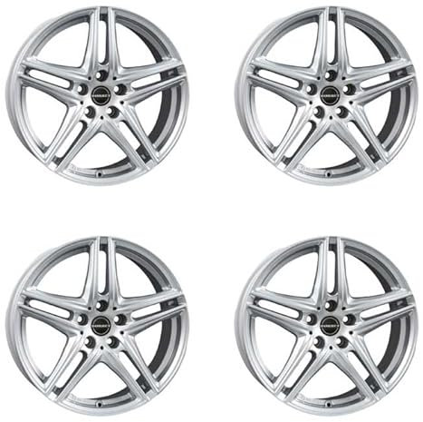 4x Borbet Felgen XR 7.5x17 ET35 5x120 brilliant silver kompatibel mit BMW 1 2 3 4 5 X1 X3 X4 Z3