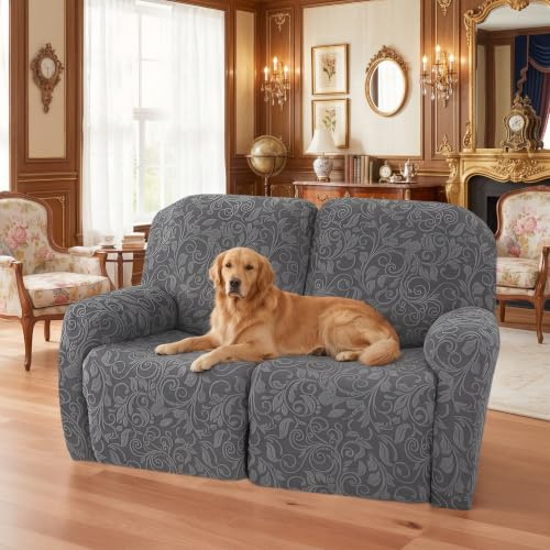 LiveGo Housse de Fauteuil inclinable, Housses de Fauteuil inclinable Extensibles, Housses de canapé inclinables 1,2,3 Places, Housses de Protection pour Meubles pour Animaux de Compagnie et Enfants