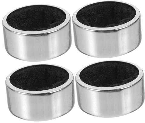COLLBATH Red Wine Bottle Collar Ring Drip Stopper Stainless Steel Leak-Proof Wine Drip Stop Ring 4pcs Set for Household and Restaurant Use