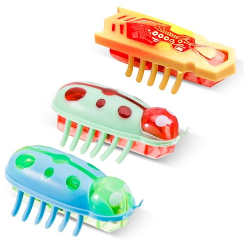 3 Stück Mini Käfer Katzenspielzeug Elektrischer Käfer Katzenspielzeug Marienkäfer Spielzeug Interaktive Wanze KatzenspielzeugKäfer Haustier Lustiges Spielspielzeug für Katzen Kätzchen Training
