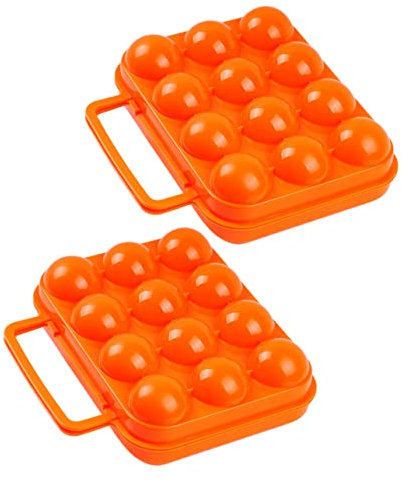 DOITOOL 2pièces Boîtes De Rangement Pour Œufs Plastique Distributeurs Œufs Paniers à Contenants à Pratiques Pour Camping Et Pique-