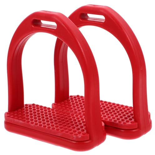 YARNOW Englische Fußstützen Für Pferdesättel Ersatzfüße Aus Pom-Material Sicherheitsstützen Mit Fußstütze Und Flansch Für Stabilen Reitschutz