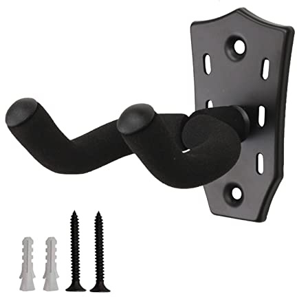 Gitarren-Wandaufhänger aus Metall mit schützendem Schwamm, Gitarrenhals-Halshalter, Hakenständer für Bass, Violine, Ukulele