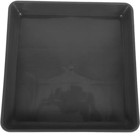 BESPORTBLE 2pièces Soucoupes Carrées Plastique Plateau pour Pots De Fleurs Bac Égouttement Réutilisable pour Plantes Intérieur Et Jardinières