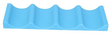 VERDANVERSE Fridge Storage Rack Silicone Beer Bottle Mat Blue Beverage Organizer Can Holder for Refrigerator Bar Accessories
