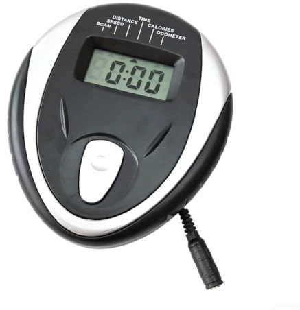 ZiStarlilife Moniteur de vélo d'appartement avec écran LCD pour la distance de temps, boîtier en ABS, connecteur rond, compatible avec compteur de vitesse de cyclisme d'intérieur