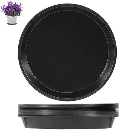 eupdd Soucoupe Pot Fleur: 16 Pièces 30 cm Coupelle Pot de Fleur, Dessous de Pot Étanche, pour Plantes d’intérieur et d’extérieur, Jardin et Balcon