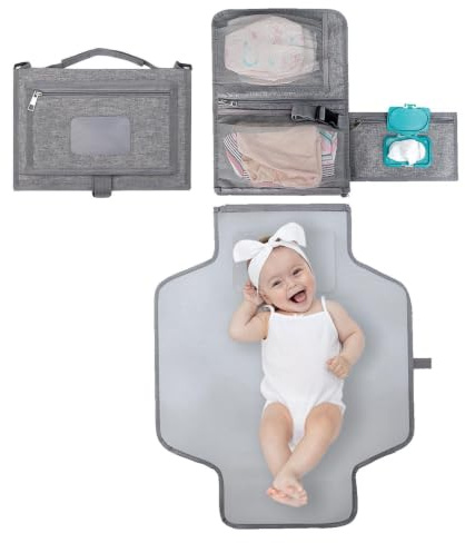 Matelas à langer portable – Matelas à langer pliable imperméable avec