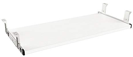 FRMSAET Möbler Tillbehör Kontorsprodukter Kostymer Hårdvara 53cm / 60cm / 76cm Tangentbordslåda Trähållare under skrivbord Justerbar höjdplattform. (76cm, Vit)
