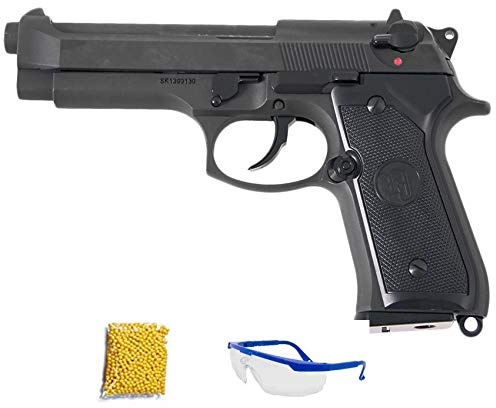 KJ Works GBB M9-HW - Pistolet Airsoft Calibre 6 mm (Arme à Softair Courte en Plastique ou PVC). Système : Gaz [Puissance : 0,5 Joules]