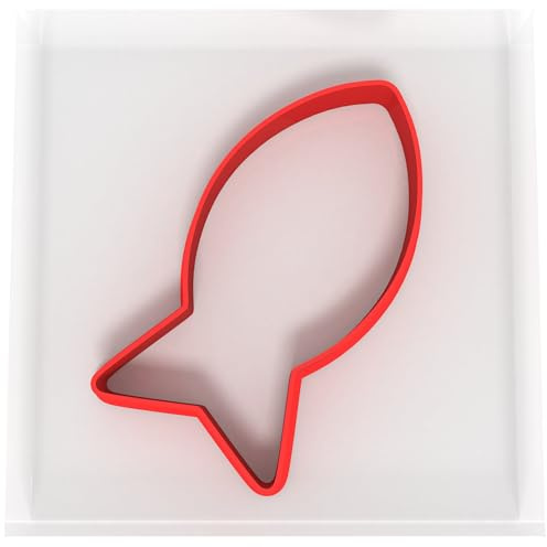 Custom Cutters Fish Shaped Cookie Cutter | Large Plastic Cutter for Baking, Fondant, Clay, Pastry, Icing, Jewellery (10CM)