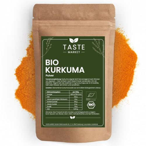 200 g BIO Kurkuma Pulver | gemahlen | Curcuma | Gewürz | Kurkuma Wurzel