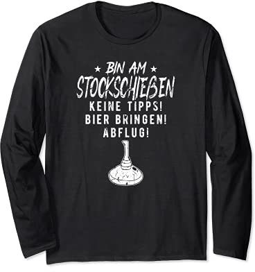 Stockschießen Eisstockschiessen Langarmshirt