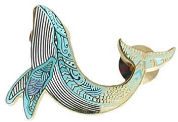 C H SZ CC Brosche Broschennadeln Vergoldete Niedliche Wal-Brosche, Schmuck, Personalisierte Emaille-Kleidungsaccessoires Mit Geschenkbox Broschen