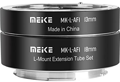Meike MK-L-AF1 13mm + 18mm Metall AF Automatische Makro Verlängerungsrohr Adapter Ring Set für Panasonic Lumix Sigma L Kameras S1 S1H S5 S1R SL SL2 FP FPL