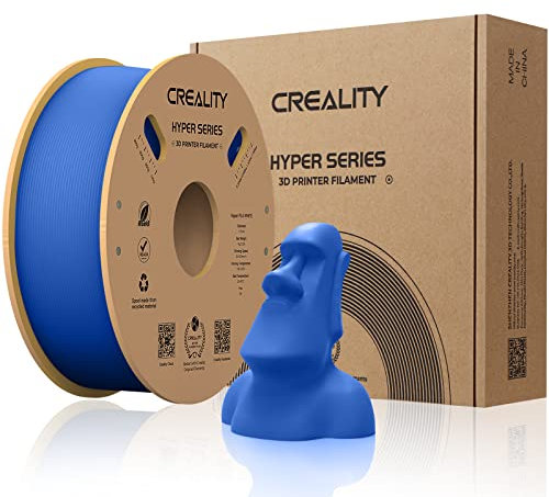 Creality offizielles 3D Drucker Filament, Hyper PLA High Speed Filament, 1.75mm 3D Druck Filament für Hochgeschwindigkeitsdruck, Maßgenauigkeit +/-0.02mm, 1kg/Spule - Blau