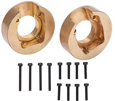 Tbest ES Absima, Poids Laiton 1/10,PneDe Roues,Contrepoids Interne De Jante De Contrepoids en Laiton De 1 PE pour Absima S 1 10 Piècee Mise À u De ure d'escalade