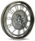 DORBOKER Moving Gears Wall Clock Large Modern Metal Clocks for Living Room Decor, Industrial Steampunk Unique Vintage Rustic Decorative Clock for Home Farmhouse Office, 53.5cm,Gunmetal Arabic