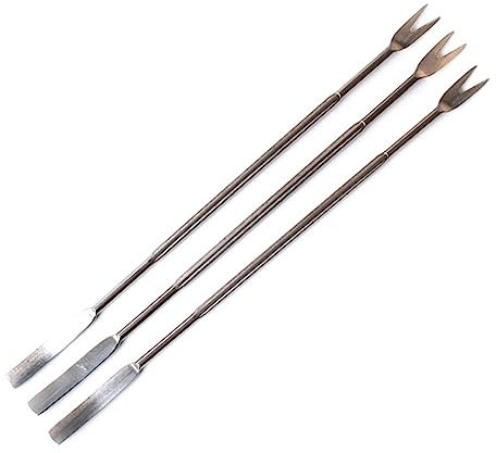 Forchette per frutti di mare in acciaio inox, 3 pezzi, forchette per aragosta, crostacei, aghi di noce, forchette per frutta, utensili da cucina, noci e frutti di mare