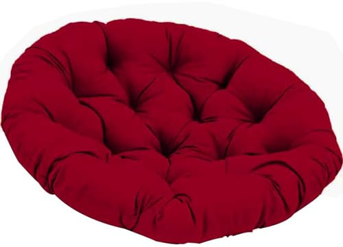 WHOROB Papasansessel Kissen, Radar Stuhl Pad, Rundes Dicke Stuhlkissen Bequem Weich Sitzkissen Hängesessel für Indoor Outdoor Garten Stuhlauflage,O,110 * 110cm