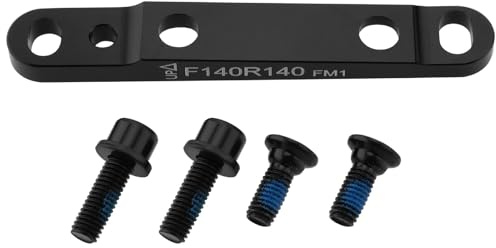 ECSiNG 1 Stück Fahrräder Flat Mount Scheibenbremsenadapter Ultraleichter Flat Disc Bremssattel Mount Adapter für Rennrad Radfahren 160mm Fahrradzubehör Schwarz