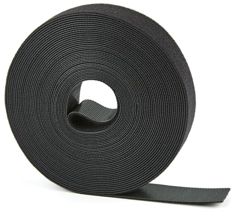 NBTORCH 12 Yards x 3/4 inch Hook and Loop Roll, Reusable Fastening Cable Ties, Multi-Purpose Cable Management Wire Ties Cable Straps for Organizing Home, Office and Data Centers