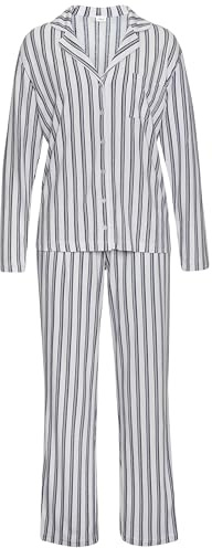 s.Oliver Damen Pyjama bequem geschnitten mit Alloverprint, Single Jersey-Qualität, toller