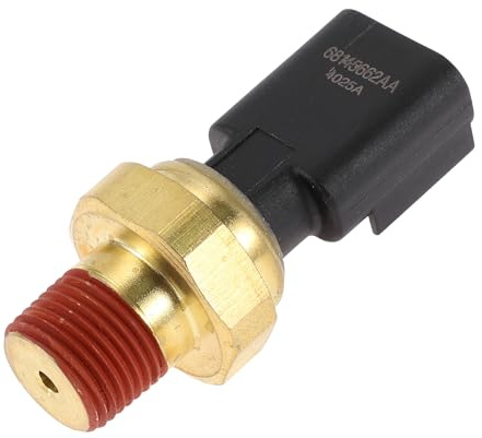 VekAuto Sensore Di Pressione Dell'Olio Motore Per Chrysler 200 15-16 1pc | Per Dodge Dart 13-16, Materiale Metallo Plastica, Colore Nero Oro Tono, Dimensioni 6.3x2.9cm, 3 Pin, OE 68145662AB