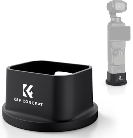 K&F Concept Kamerahalterung Ständer Basis für DJI Osmo Pocket 3 Creator Combo, Kamerabasishalter rutschfeste Halterung Standfuß, Tragbarer Silikon Stützbasis Tischhalterung, OSMO Pocket 3 Zubehör
