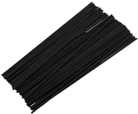 Munsesi 50 Diffuser Sticks, 30 CM Black Fibre Reed Diffuser Sticks, Oil Aroma Diffusers Stick, Fragrance Replacement Refill Stick for Spa Bedroom Home Office(Black)