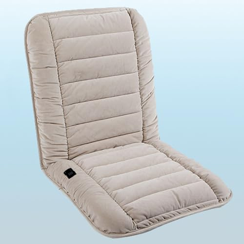 Seat Heater for Office Chair, Heated Seat Cushion with 3 Heat Levels, Long Electric Heating Pad for Home, Office(Beige)