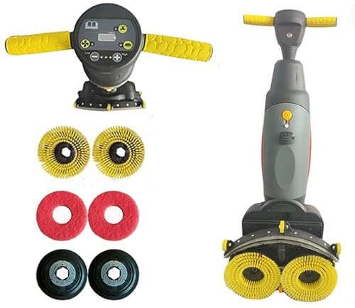 BDJSN Autolaveuse Mobile, Autolaveuse Électrique Portable Haute Performance, Largeur De Nettoyage De 430 Mm, Vitesse De Rotation Et De Déplacement Réglables, pour Aéroports Et Métros