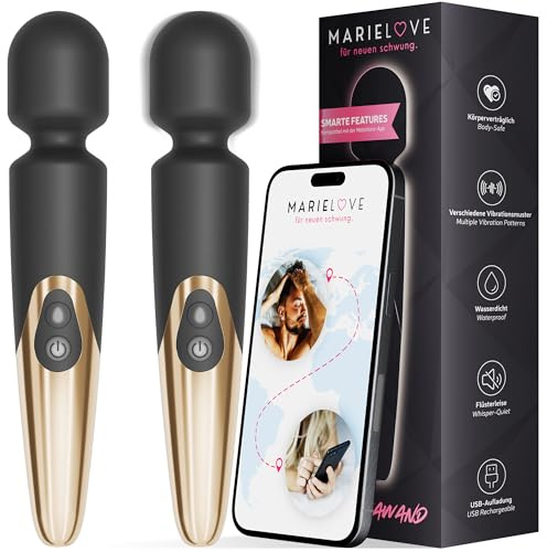 Vibrator für Frauen Sex Spielzeug, KI APP-steuerbar 2026 Modell– Wasserdicht, Kabellos & mit Fernsteuerung – Starker Magic Wand Massagestab für Vagina Vibration und Klitoris Sextoy mit 10 Modi & Akku