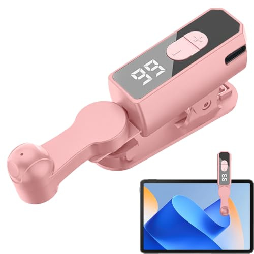 Auto Clicker Für Handy - Digitales Display, 99 Klicks/Sekunde | Leiser Screen Tapper Für, Live Likes, Belohnungen, IOS, Schwarz, Streamer, AFK, Farming, Bot