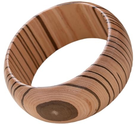 ZYKEJJDDAK vintage utsmyckat träarmband konstnärlig bred manschett för kvinnor elegant naturligt trä smycken tillbehör vintage trä, En storlek, enligt beskrivningen