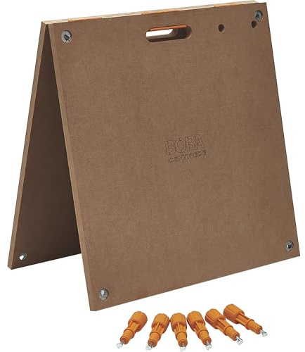 BORA Centipede Klapptischplatte 61x122 cm | Holzarbeitsplatte für Tausendfüßler Arbeitsständer | 907 kg Tragkraft | inkl. 6 Schnellverschlüsse