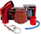 Pindex Kit Admission Direct Filtre a Air Sport Voiture Filtre D'admission D'air Froid Tuyau Diamètre 76mm Système D'admission D'air en Fibre de avec Tuyau - Rouge